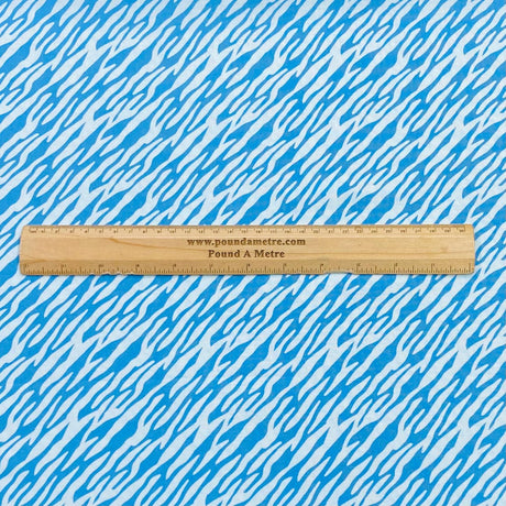 Pound A Metre Per Metre Beautiful Designer Printed Cotton- 45" Wide (Blue Tiger)