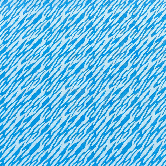 Pound A Metre Per Metre Beautiful Designer Printed Cotton- 45" Wide (Blue Tiger)