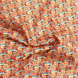 Pound A Metre Per Metre Beautiful Designer Printed Cotton- 45" Wide (Red)