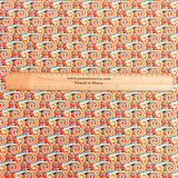 Pound A Metre Per Metre Beautiful Designer Printed Cotton- 45" Wide (Red)