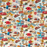 Pound A Metre Per Metre Per Metre Beautiful Digitally Printed 100% Cotton- 45" Wide (Beach)