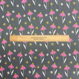 Pound A Metre Per Metre Per Metre Beautiful Digitally Printed 100% Cotton- 45" Wide (Black Garden)