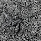 Pound A Metre Per Metre Per Metre Beautiful Digitally Printed 100% Cotton- 45" Wide (Black & White Flower)