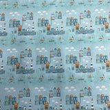 Pound A Metre Per Metre Per Metre Beautiful Digitally Printed 100% Cotton- 45" Wide (Building)