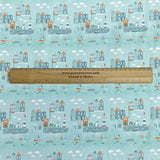 Pound A Metre Per Metre Per Metre Beautiful Digitally Printed 100% Cotton- 45" Wide (Building)