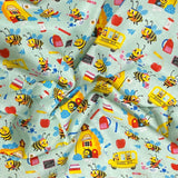 Pound A Metre Per Metre Per Metre Beautiful Digitally Printed 100% Cotton- 45" Wide (Bumblebee)