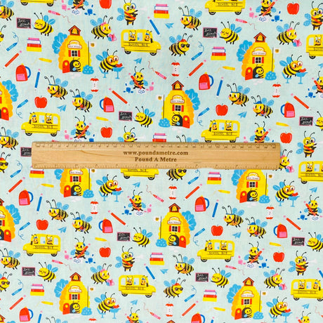 Pound A Metre Per Metre Per Metre Beautiful Digitally Printed 100% Cotton- 45" Wide (Bumblebee)