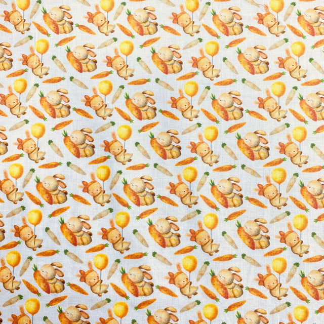 Pound A Metre Per Metre Per Metre Beautiful Digitally Printed 100% Cotton- 45" Wide (Bunnies)