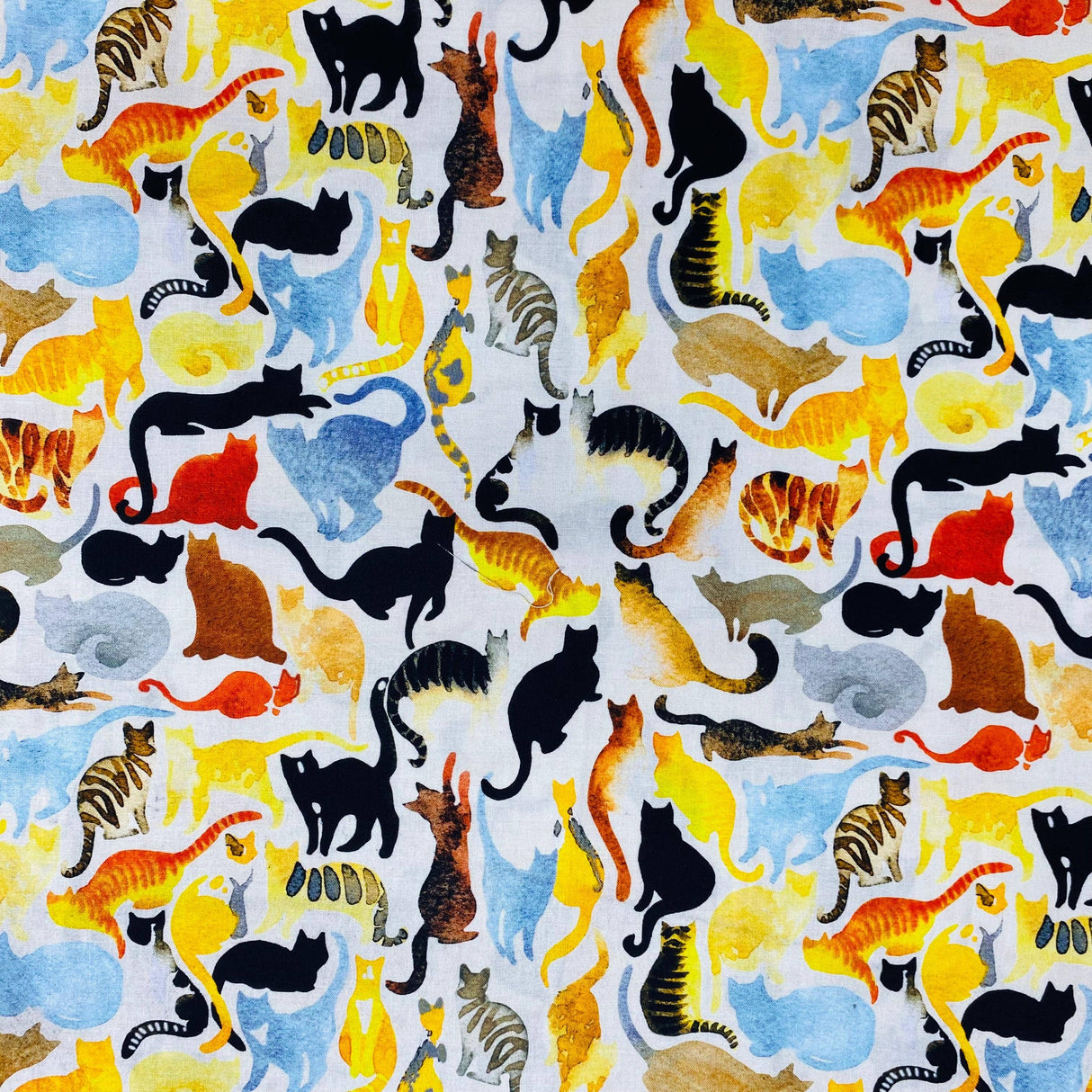 Pound A Metre Per Metre Per Metre Beautiful Digitally Printed 100% Cotton- 45" Wide (Cat House)