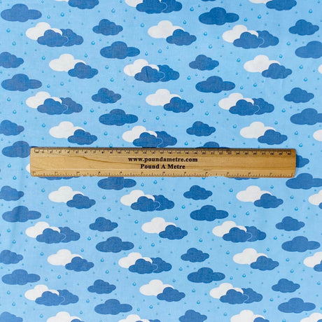 Pound A Metre Per Metre Per Metre Beautiful Digitally Printed 100% Cotton- 45" Wide (Clouds)