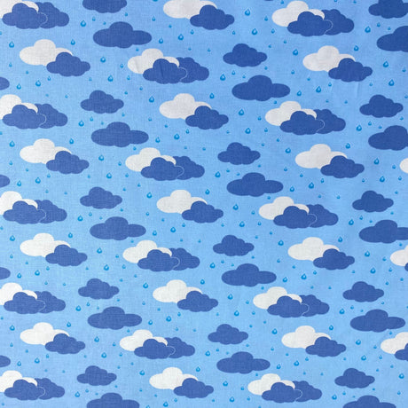 Pound A Metre Per Metre Per Metre Beautiful Digitally Printed 100% Cotton- 45" Wide (Clouds)