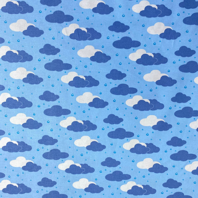 Pound A Metre Per Metre Per Metre Beautiful Digitally Printed 100% Cotton- 45" Wide (Clouds)