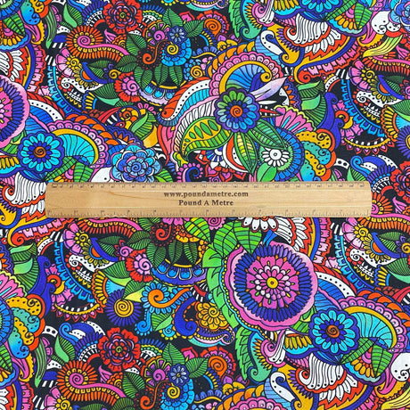 Pound A Metre Per Metre Per Metre Beautiful Digitally Printed 100% Cotton- 45" Wide (Designer)