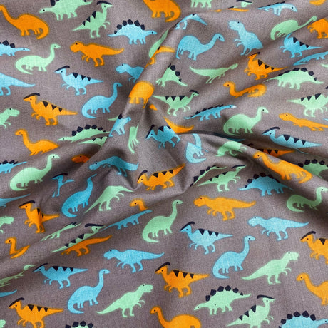 Pound A Metre Per Metre Per Metre Beautiful Digitally Printed 100% Cotton- 45" Wide (Dinosaur)