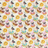 Pound A Metre Per Metre Per Metre Beautiful Digitally Printed 100% Cotton- 45" Wide (Donut)