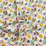 Pound A Metre Per Metre Per Metre Beautiful Digitally Printed 100% Cotton- 45" Wide (Donut)