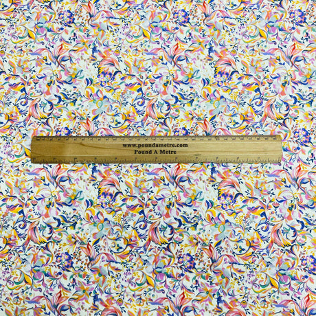 Pound A Metre Per Metre Per Metre Beautiful Digitally Printed 100% Cotton- 45" Wide (Floral)