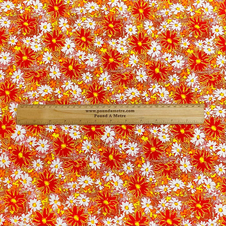 Pound A Metre Per Metre Per Metre Beautiful Digitally Printed 100% Cotton- 45" Wide (Flower)