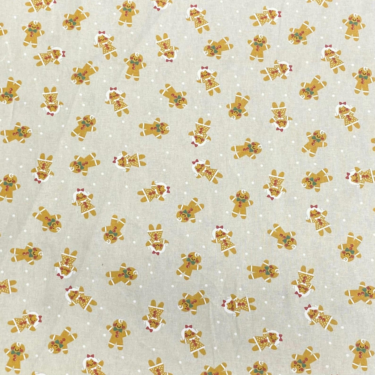 Pound A Metre Per Metre Per Metre Beautiful Digitally Printed 100% Cotton- 45" Wide (Gingerbread)