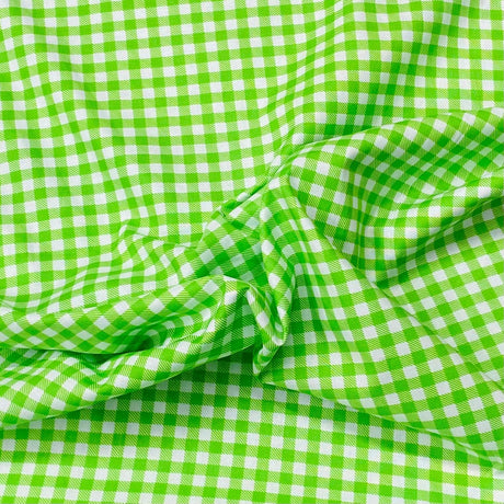 Pound A Metre Per Metre Per Metre Beautiful Digitally Printed 100% Cotton- 45" Wide (Green Checks)