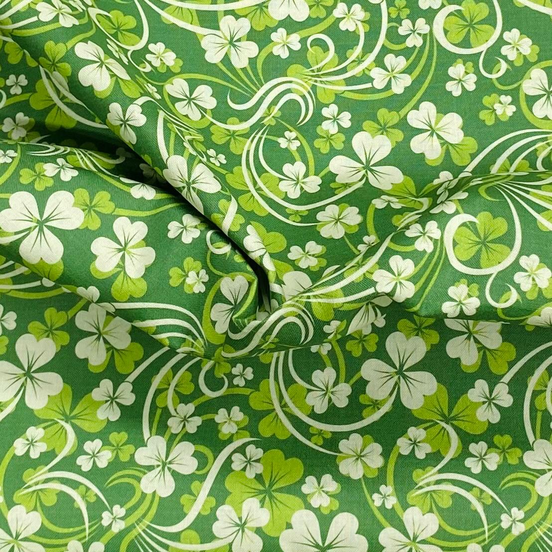 Pound A Metre Per Metre Per Metre Beautiful Digitally Printed 100% Cotton- 45" Wide (Green) (Cotton-Deal)