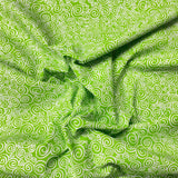 Pound A Metre Per Metre Per Metre Beautiful Digitally Printed 100% Cotton- 45" Wide (Green Floral)