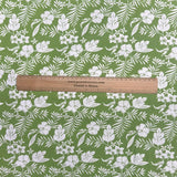 Pound A Metre Per Metre Per Metre Beautiful Digitally Printed 100% Cotton- 45" Wide (Green)