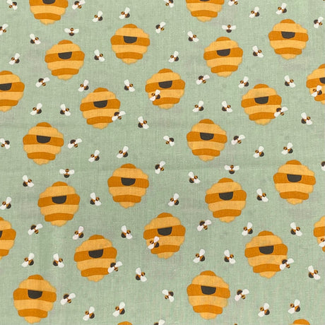 Pound A Metre Per Metre Per Metre Beautiful Digitally Printed 100% Cotton- 45" Wide (Honey Comb)