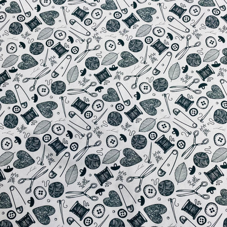 Pound A Metre Per Metre Per Metre Beautiful Digitally Printed 100% Cotton- 45" Wide (Knit)