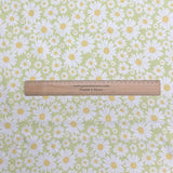 Pound A Metre Per Metre Per Metre Beautiful Digitally Printed 100% Cotton- 45" Wide (Lime Floral)