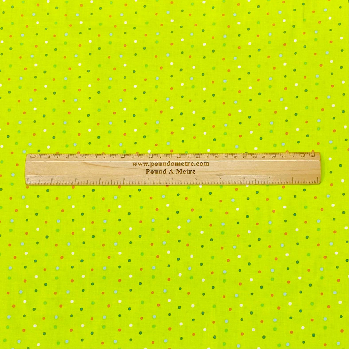 Pound A Metre Per Metre Per Metre Beautiful Digitally Printed 100% Cotton- 45" Wide (Lime Green)
