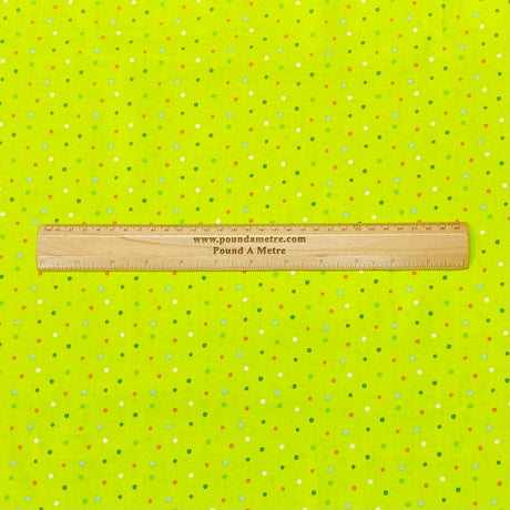 Pound A Metre Per Metre Per Metre Beautiful Digitally Printed 100% Cotton- 45" Wide (Lime Green)