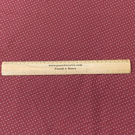 Pound A Metre Per Metre Per Metre Beautiful Digitally Printed 100% Cotton- 45" Wide (Maroon)
