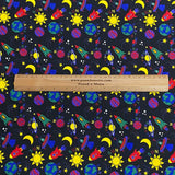 Pound A Metre Per Metre Per Metre Beautiful Digitally Printed 100% Cotton- 45" Wide (Moons)