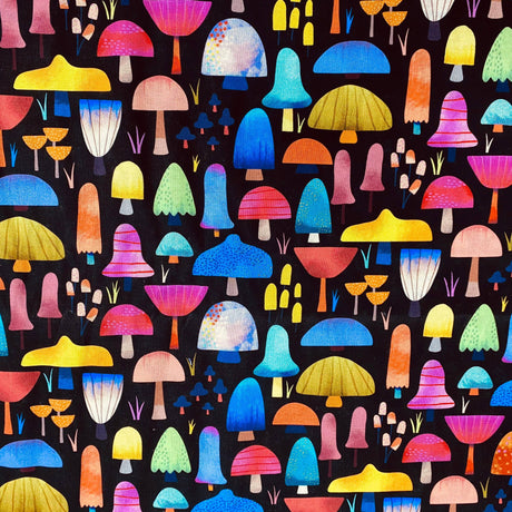 Pound A Metre Per Metre Per Metre Beautiful Digitally Printed 100% Cotton- 45" Wide (Mushroom)