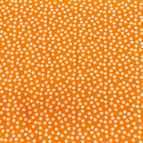 Pound A Metre Per Metre Per Metre Beautiful Digitally Printed 100% Cotton- 45" Wide (Orange Floral)