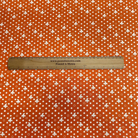 Pound A Metre Per Metre Per Metre Beautiful Digitally Printed 100% Cotton- 45" Wide (Orange Ghost) (Cotton-Deal)