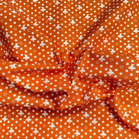 Pound A Metre Per Metre Per Metre Beautiful Digitally Printed 100% Cotton- 45" Wide (Orange Ghost) (Cotton-Deal)