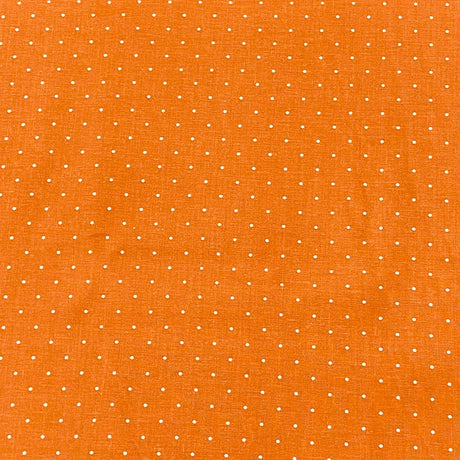 Pound A Metre Per Metre Per Metre Beautiful Digitally Printed 100% Cotton- 45" Wide (Orange Polka)