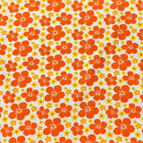 Pound A Metre Per Metre Per Metre Beautiful Digitally Printed 100% Cotton- 45" Wide (Orange)