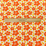 Pound A Metre Per Metre Per Metre Beautiful Digitally Printed 100% Cotton- 45" Wide (Orange)
