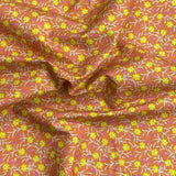 Pound A Metre Per Metre Per Metre Beautiful Digitally Printed 100% Cotton- 45" Wide (Orange)