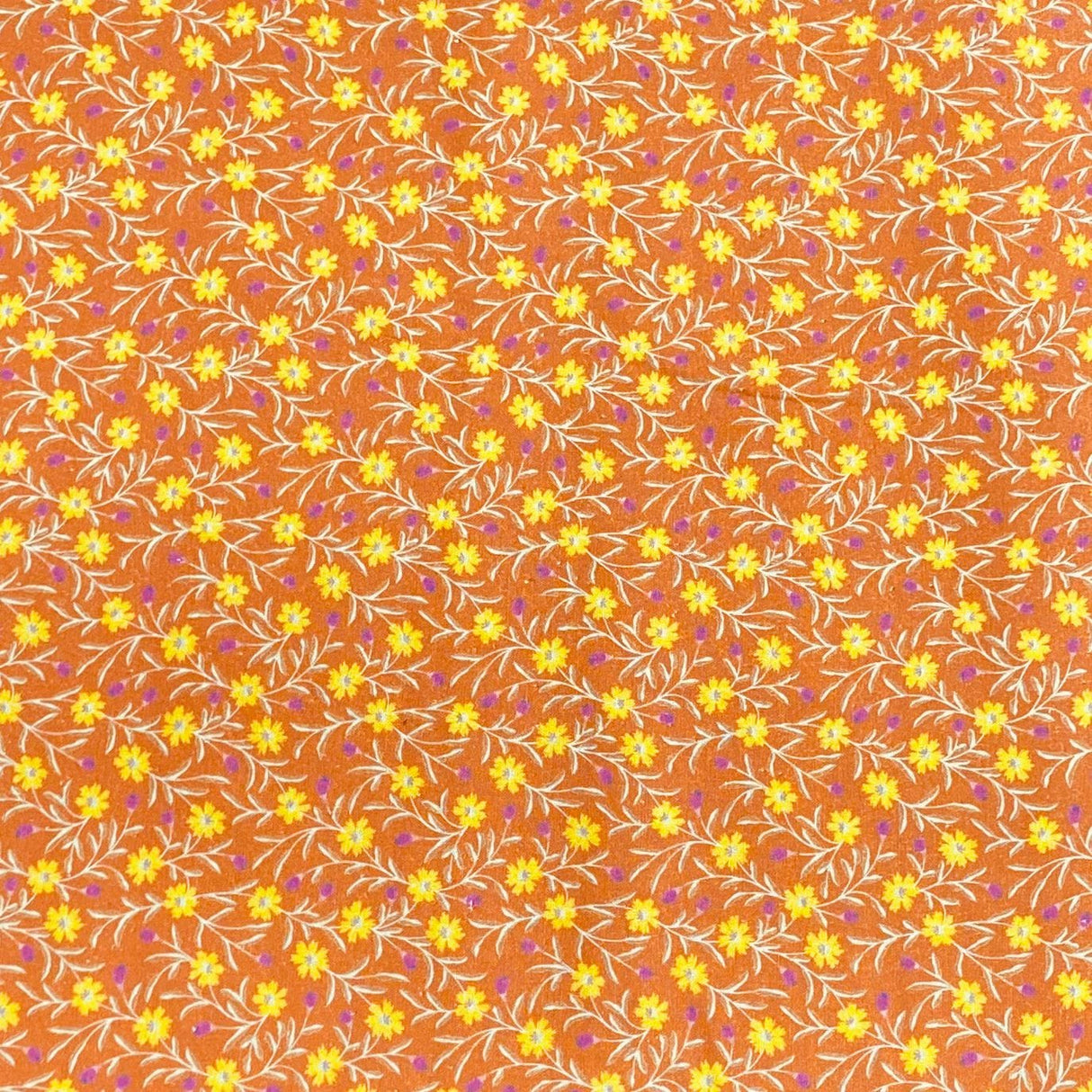 Pound A Metre Per Metre Per Metre Beautiful Digitally Printed 100% Cotton- 45" Wide (Orange)