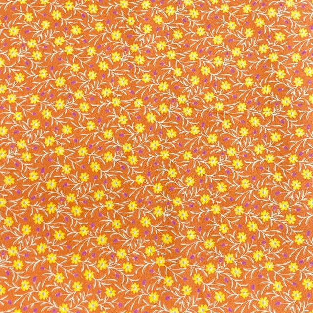 Pound A Metre Per Metre Per Metre Beautiful Digitally Printed 100% Cotton- 45" Wide (Orange)