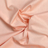 Pound A Metre Per Metre Per Metre Beautiful Digitally Printed 100% Cotton- 45" Wide (Peach Polka)