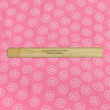 Pound A Metre Per Metre Per Metre Beautiful Digitally Printed 100% Cotton- 45" Wide (Pink Big Flower)