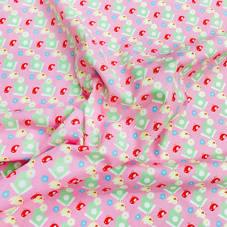 Pound A Metre Per Metre Per Metre Beautiful Digitally Printed 100% Cotton- 45" Wide (Pink Bottle) (Cotton-Deal)