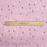 Pound A Metre Per Metre Per Metre Beautiful Digitally Printed 100% Cotton- 45" Wide (Pink Galaxy)