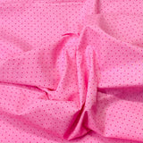 Pound A Metre Per Metre Per Metre Beautiful Digitally Printed 100% Cotton- 45" Wide (Pink Polka)