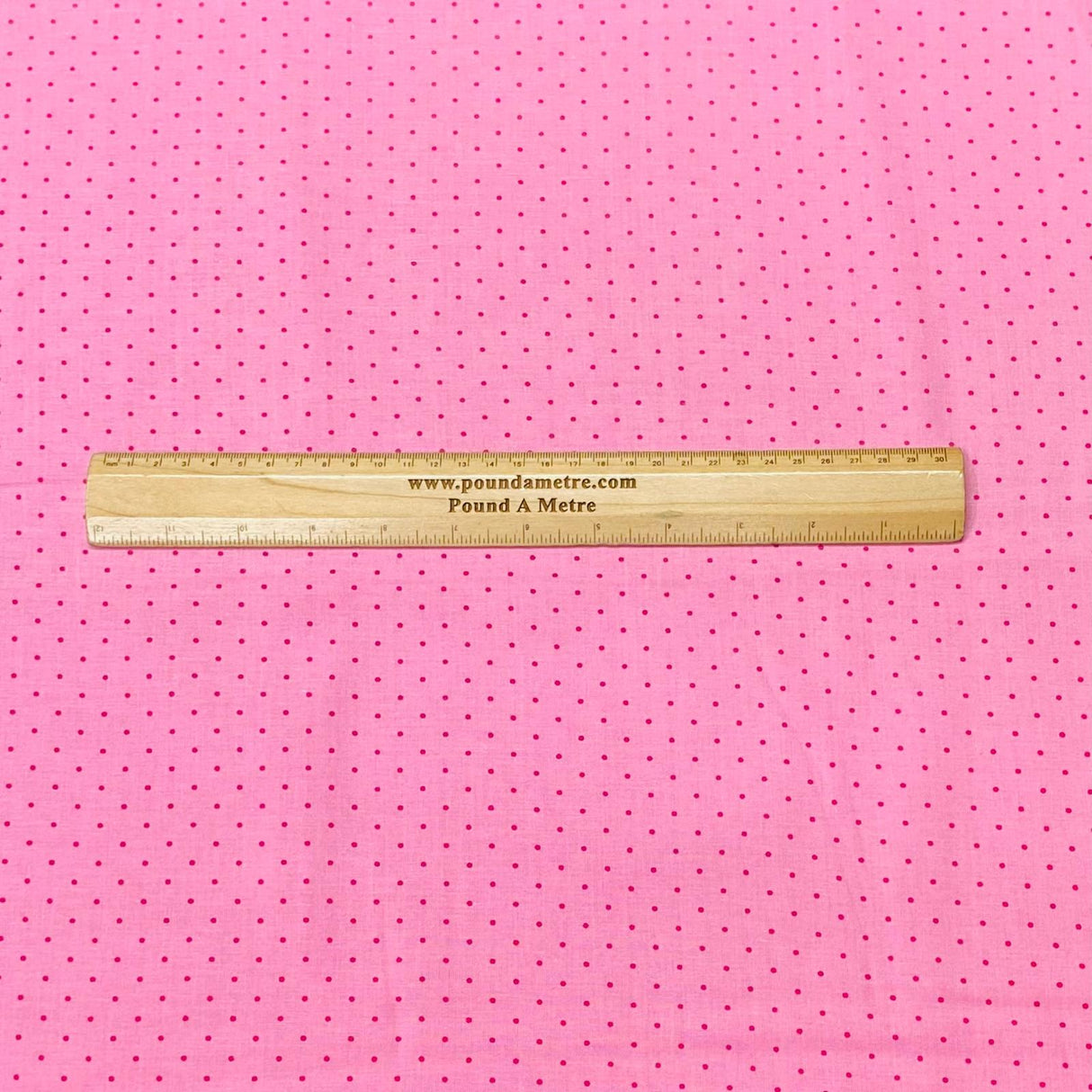 Pound A Metre Per Metre Per Metre Beautiful Digitally Printed 100% Cotton- 45" Wide (Pink Polka)
